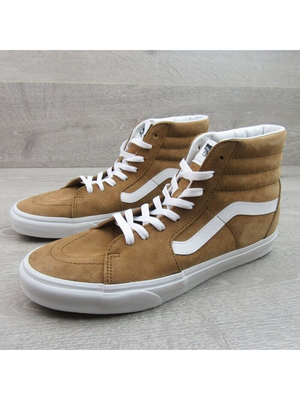 Vans Sk8-Hi Suede Sneakers Men's Size 11.5 Brown NEW - Picture 4 of 15
